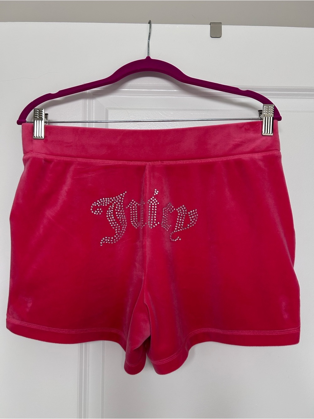 Juicy Couture Velour Shorts Medium Watermelon